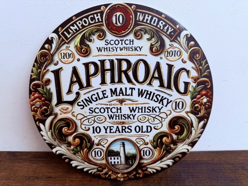 Blechschild laphroaig whisky - blechschild,