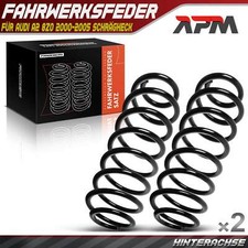 2x Federn Fahrwerksfeder Hinten Hinterachse für Audi A2 8Z0 2000-2005 Schrägheck