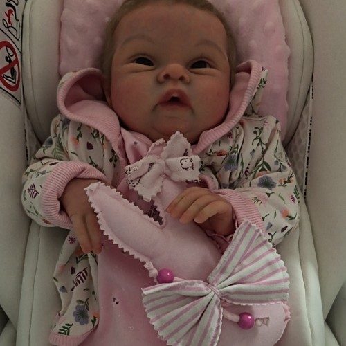 Reborn babypuppe rosa outfit - babypuppe,