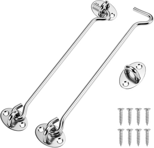 Edelstahl sturmhaken 20cm 2er - edelstahl,