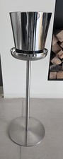Alessi Bolly Wine Cooler JM21 and Stand JM26 Polished Stainless Steel