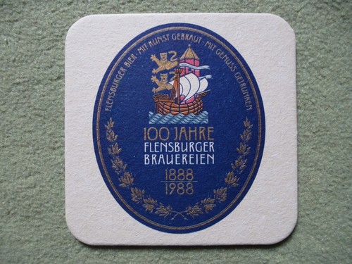 Bierdeckel bierfilz 100 jahre - bierdeckel,