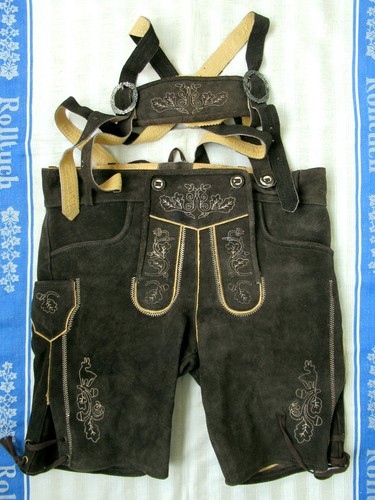 Bestickte dunkelbraune - bestickte,