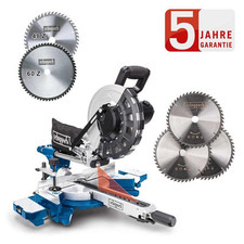 Scheppach Kapp und Gehrungssäge HM254 Zugsäge Kappsäge Softstart 5 Sägeblätter