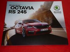 SKODA Octavia III Typ FE RS 245 Limousine Combi Prospekt Brochure Depliant 2017
