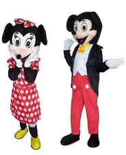 Maskottchen Micky Maus Minnie