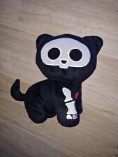 Skelanimals Deluxe Walking Kit the Cat black & white Gothic Plush 