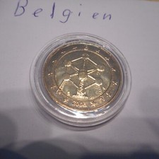 2 Euro Belgien 2006 Atomium in Brüssel bankfrisch aus der Rolle