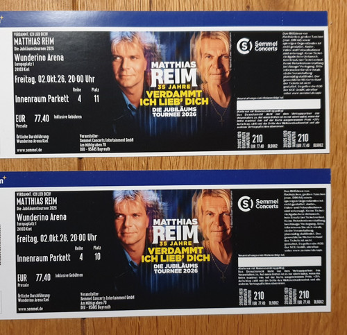 Konzerttickets matthias - 2,
