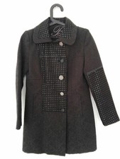 Mantel Breal Collection  schwarz Größe 38 Gothik schwarz/alte Musik Brokat