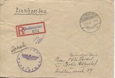Lokal Großräschen Postsache-R-Brief mit Dienststempel nach Berlin BPP (B08980)