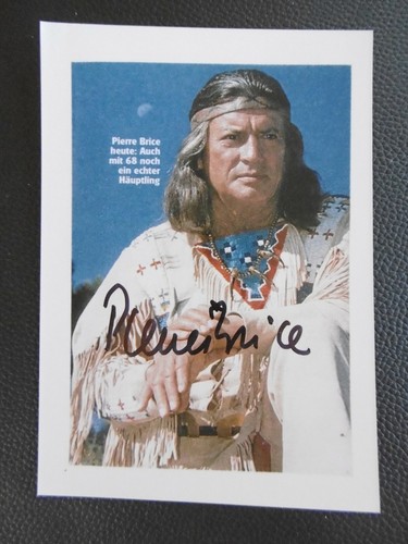 Pierre brice autogramm signed - brice,
