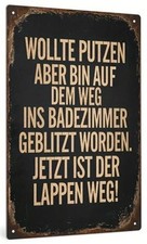 Retro Blechschild mit Spruch