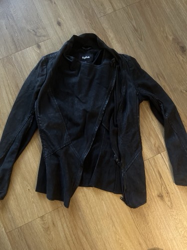 Tigha lederjacke schwarz 36 - tigha,
