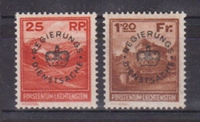 Liechtenstein 1933 Freimarken