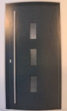 Alu Haustür, Weiß, 111,5 x 217,0 cm, Neu: Herstellungsdatum 03.Apr.2023