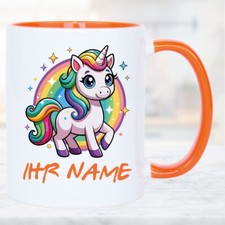 Tasse Einhorn mit Name Unicorn