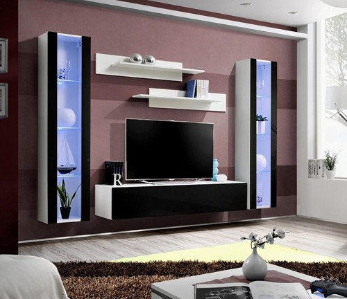 Anbauwand wohnwand wohnzimmer - anbauwand,