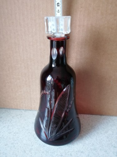 Vintage glas likörkaraffe - -, +