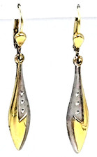 Elegante gold hängeohrringe - elegante,