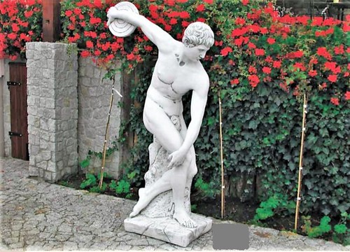 Griechische figur diskuswerfer - figur,