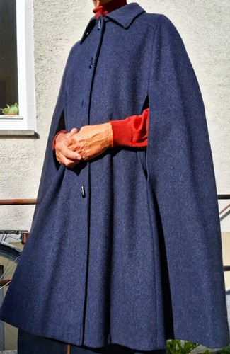 Lodencape dunkelblau gr - dunkelblau,,