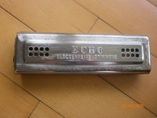 Vintage H. Hohner Mundharmonika ECHO Glockenreine Stimmung beidseitig bespielbar