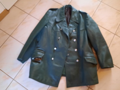 Original polizei lederjacke - original,
