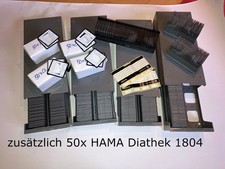 AGFA CS Rähmchen mit 7x 100er 2x 40er Schiene 4 Magazine LKM 50x HAMA Diathek