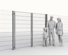 Toranlage Doppelstabmattentor