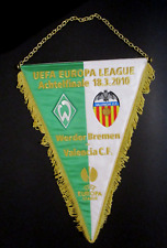 Original Übergabewimpel  Europa League 18.3.2010 Werder Bremen-Valencia C.F.