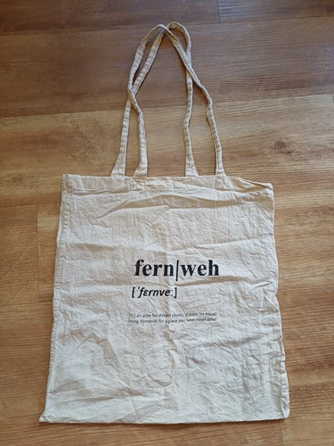 Fernweh beutel jutebeutel - fernweh,