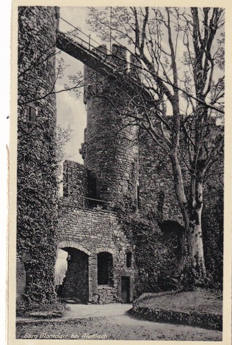 Mettlach uralt burg - ak,
