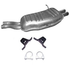 Endschalldämpfer Auspuff + Anbausatz für BMW 320i 2.2 BMW 325i 2.5 Typ/ E46