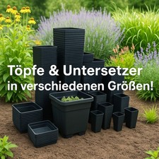 Blumen Topf mit Untersetzer in verschiedenen Größen Grow Pflanzkübel Pflanztopf