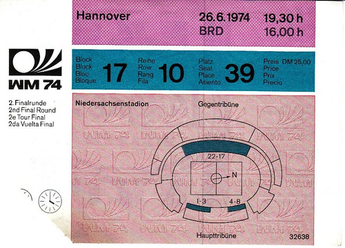 Ticket 1974 ddr - ticket,