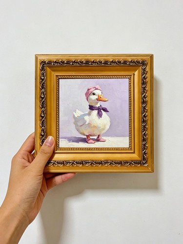 Weiße ente rosa - weiße, hut