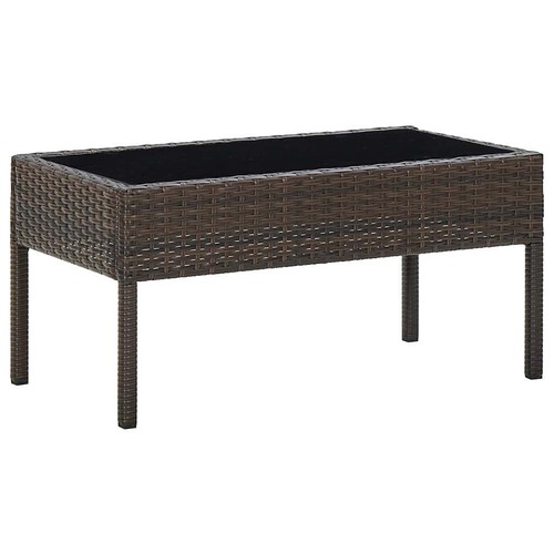 Gartentisch braun 75x40x37 - gartentisch,