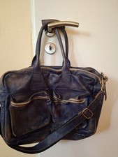 Cowboys Bag Schultasche Laptoptasche Vintage blau 