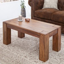 Massivholz Couchtisch MAKASSAR