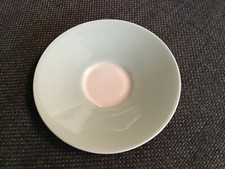 Hellblaue Untertasse Lilienporzellan