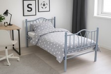 Metallbett "Santi" grau in