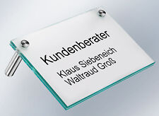 Tischaufsteller Floatglas 45°