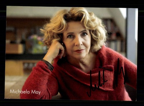 Michaela may autogrammkarte - michaela,