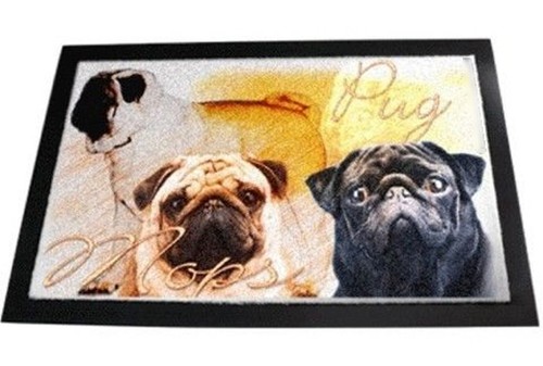 Designer fussmatte mops pug - designer, 2