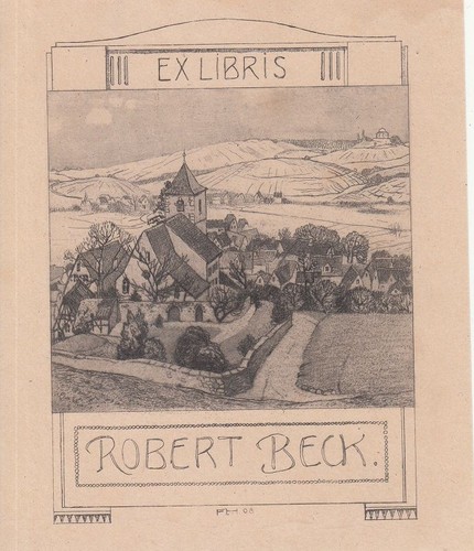 Exlibris bookplate radierung - exlibris,