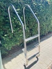 Poolleiter Edelstahl 3 Stufen, weit