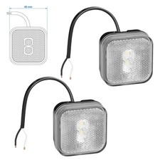 2 x Positionsleuchte 12V Weiß