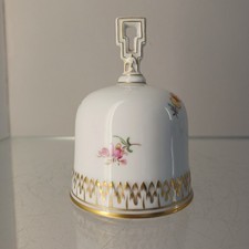 Meissen Tischglocke Streublumen Streublümchen 1. Wahl  Gold