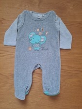 Süßer Strampler mit Shirt von Bubble Gum Gr. 62 grau Elefant NEU
